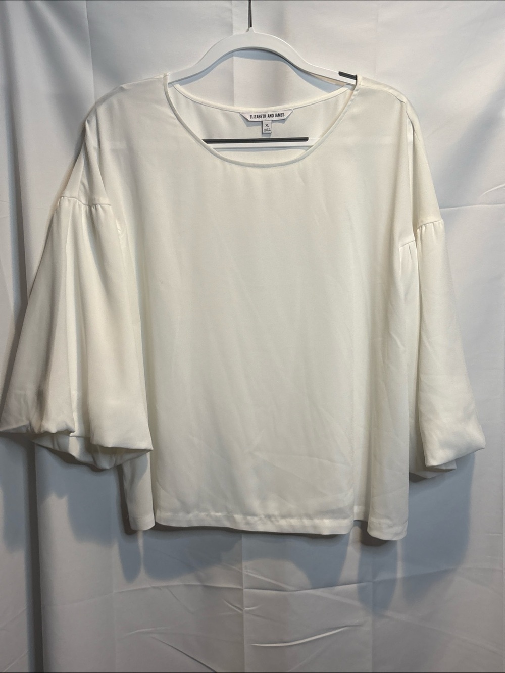 Elizabeth and James Cream Bell Sleeve Blouse